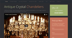 Desktop Screenshot of antiquecrystalchandeliers.co.uk